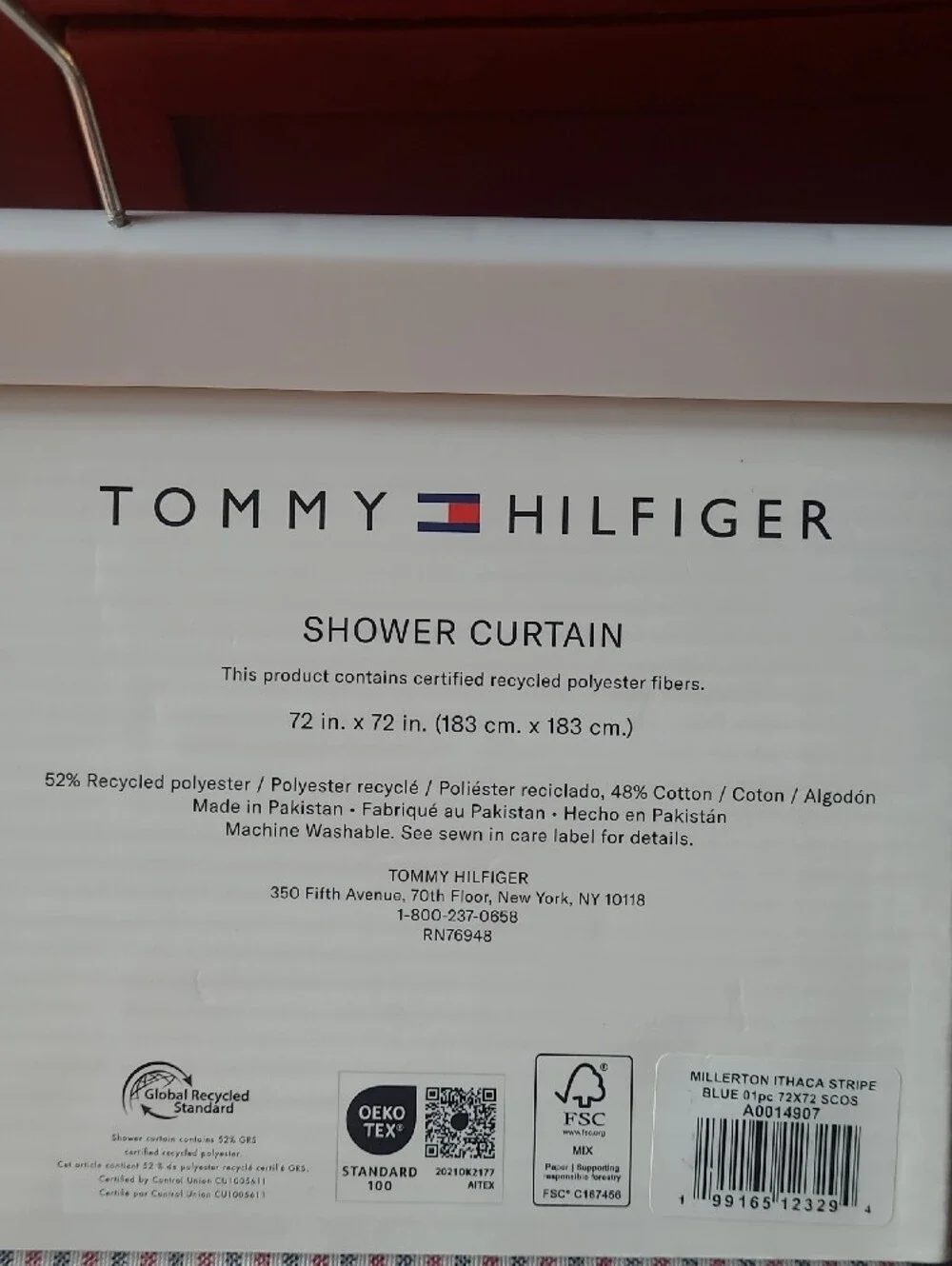 Tommy Hilfiger Millerton Ithaca Striped Shower Curtain